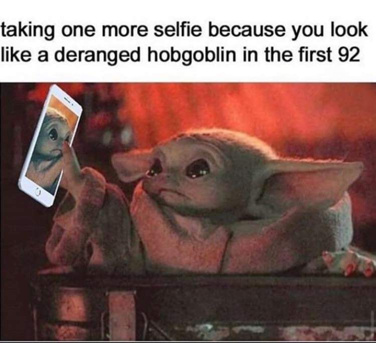 This meme is a playful take on the classic "I can see you" meme. The image shows a character from the movie "Star Wars" (Darth Vader) giving a thumbs up, implying that he can see someone even though they are hiding. The text "I can see you" is written above the image, and the caption "I can see you" has been replaced with "I can see your nose hair".